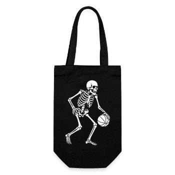 Skeleton Dribbler Basketball - Geschenkbeutel für Flaschen - Schwarz - Vorne
