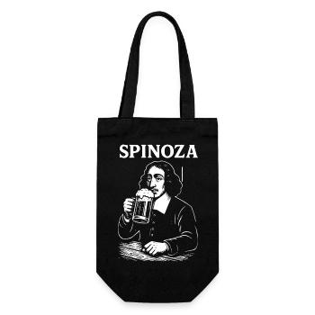 Spinoza Beer Philosopher - Gift Bag for Bottles - black - Front