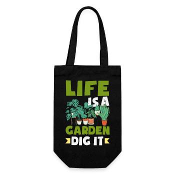Garden & Plant Lovers Gifts - Gift Bag for Bottles - black - Front