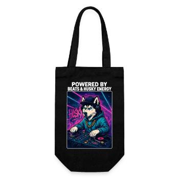 Husky DJ – Streetwear urbain avec Beats Energy - Sac à bouteille - noir - Devant