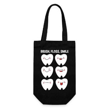 Receptionist Dentist - Gift Bag for Bottles - black - Front