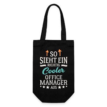 Cool Office Manager Team Leadership Office - Gift Bag for Bottles - black - Front