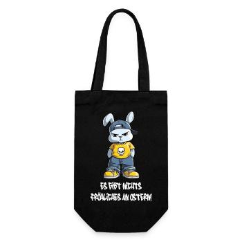 Es gibt nichts fröhliches an Ostern! - Geschenkbeutel für Flaschen - Schwarz - Vorne