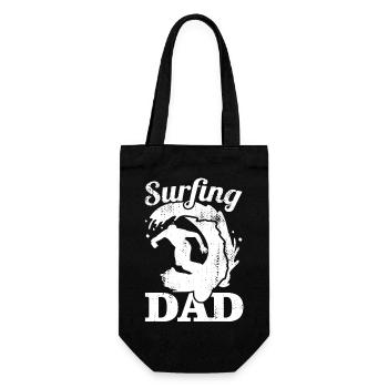 Surfer Dad - Gift Bag for Bottles - black - Front