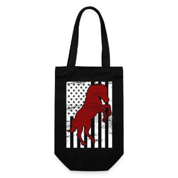 4. Juli USA Reiten - Geschenkbeutel für Flaschen - Schwarz - Vorne
