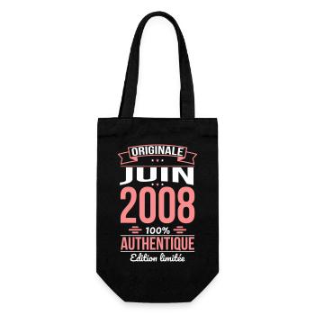 Anniversaire 18 ans - Originale - Juin 2008 - Sac à bouteille - noir - Devant