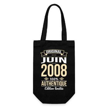 Anniversaire 18 ans - Original - Juin 2008 - Sac à bouteille - noir - Devant