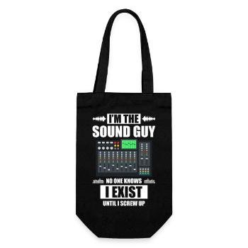 I'm the sound guy Sound Engineer - Gift Bag for Bottles - black - Front