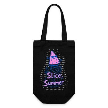 Slice of Summer Watermelon Surf Doodle - Gift Bag for Bottles - black - Front