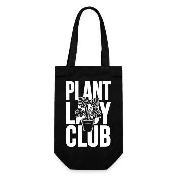 Plant Lady Club Monstera - Gift Bag for Bottles - black - Front