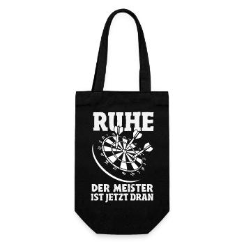 Lustige Darts Sprüche Darts Geschenke - Geschenkbeutel für Flaschen - Schwarz - Vorne