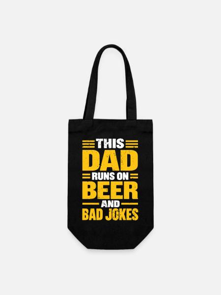 Bier Bierliebe Craftbier Bierkultur Biermotiv - Geschenkbeutel für Flaschen - Schwarz