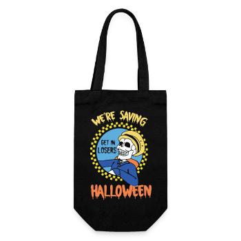 Steig ein bei Losers Skull Drive Wir retten Halloween - Geschenkbeutel für Flaschen - Schwarz - Vorne
