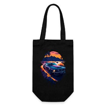 Voiture de sport classique - Sac à bouteille - noir - Devant