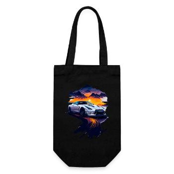 Voiture de sport - Sac à bouteille - noir - Devant