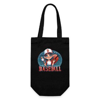 Little Leaguer's Big League Smile - Gift Bag for Bottles - black - Front