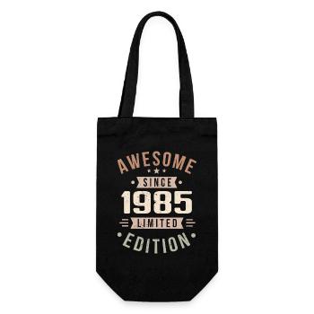 Original 1985 Vintage Vintage Birthday 1985 - Gift Bag for Bottles - black - Front