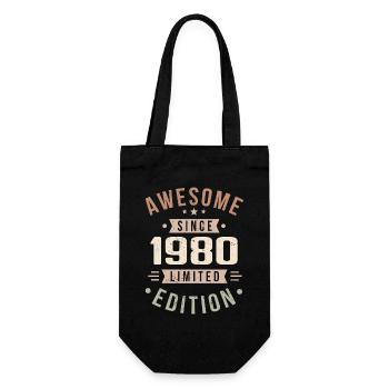 Original des années 1980 Vintage Vintage anniversaire des années 1980 - Sac à bouteille - noir - Devant