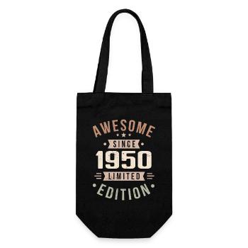 Original des années 1950 Vintage Vintage anniversaire des années 1950 - Sac à bouteille - noir - Devant