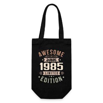 Juin 1985 Anniversaire Juin 1985 Cadeau Juin 1985 - Sac à bouteille - noir - Devant