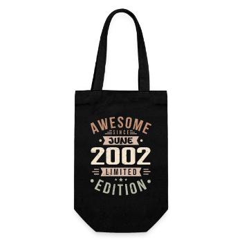 Juin 2002 Anniversaire Juin 2002 Cadeau Juin 2002 - Sac à bouteille - noir - Devant