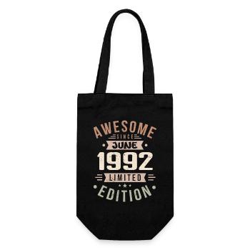 Juin 1992 Anniversaire Juin 1992 Cadeau Juin 1992 - Sac à bouteille - noir - Devant