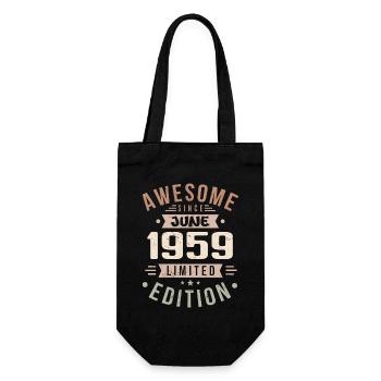 Juin 1959 Anniversaire Juin 1959 Cadeau Juin 1959 - Sac à bouteille - noir - Devant