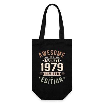 Août 1979 Anniversaire en Août 1979 Millésime 1979 - Sac à bouteille - noir - Devant