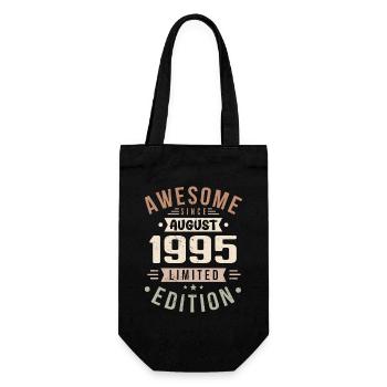 Août 1995 Anniversaire en Août 1995 Millésime 1995 - Sac à bouteille - noir - Devant