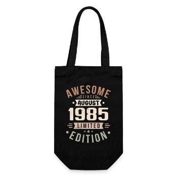 Août 1985 Anniversaire en Août 1985 Millésime 1985 - Sac à bouteille - noir - Devant