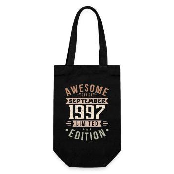 1997 Septembre Anniversaire Né en septembre 1997 - Sac à bouteille - noir - Devant