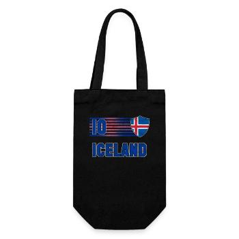 Iceland - Gift Bag for Bottles - black - Front