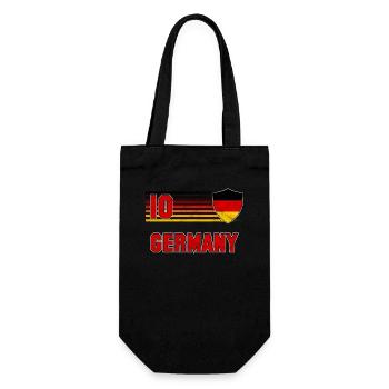 Deutschland - Geschenkbeutel für Flaschen - Schwarz - Vorne