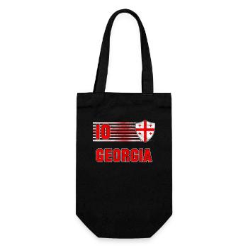 Georgia - Gift Bag for Bottles - black - Front
