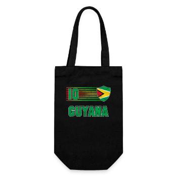Guyana - Gift Bag for Bottles - black - Front