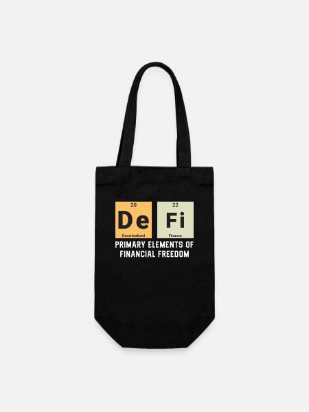 Defi, Dezentrale Finanzen - Geschenkbeutel für Flaschen - Schwarz