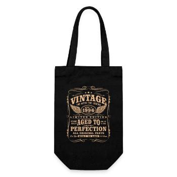 Vintage, 1996, Anniversaire, Vintage, Cadeau rétro - Sac à bouteille - noir - Devant
