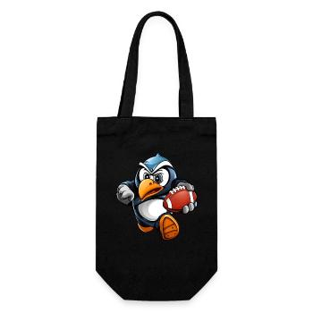 Penguins Rugby Player - Gift Bag for Bottles - black - Front