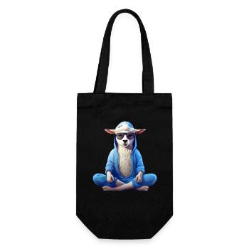 Sheep Yoga - Gift Bag for Bottles - black - Front