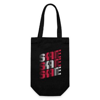Patin vintage | Skateboard pour Skateboarder - Sac à bouteille - noir - Devant