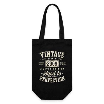 Vintage 2009 Vintage Born Birthday Gift - Gift Bag for Bottles - black - Front
