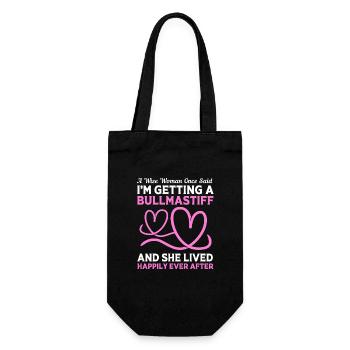 Bullmastiff - Gift Bag for Bottles - black - Front