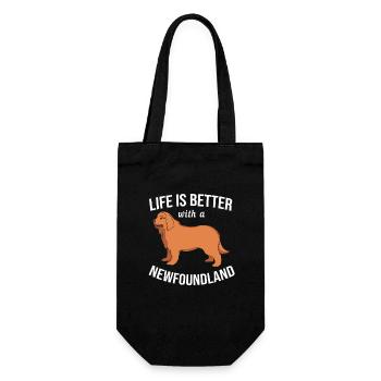 Newfoundland - Gift Bag for Bottles - black - Front