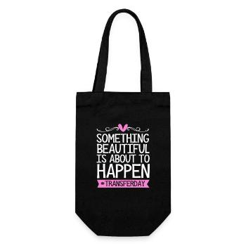 Embryo Transfer Tag Fötus - Geschenkbeutel für Flaschen - Schwarz - Vorne