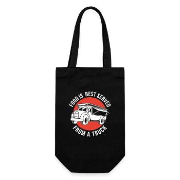Snack Food Truck - Gift Bag for Bottles - black - Front