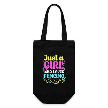 Fencing - Gift Bag for Bottles - black - Front