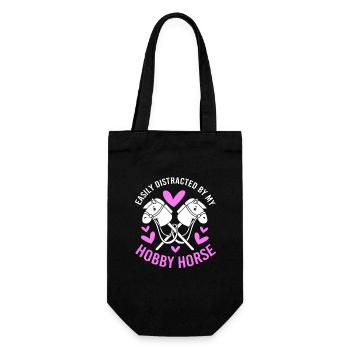 Hobby Horse Hobby Horsing Hobbyhorsing - Gift Bag for Bottles - black - Front
