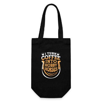 Hobby Horse Hobby Horsing Hobbyhorsing - Gift Bag for Bottles - black - Front