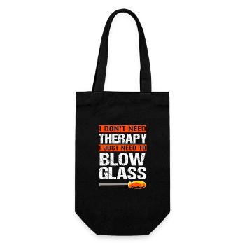 Glass Glassblower - Gift Bag for Bottles - black - Front