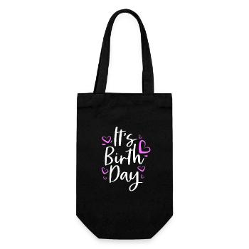 Midwife - Gift Bag for Bottles - black - Front